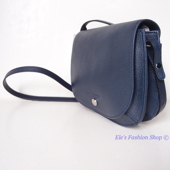 NWT LONGCHAMP Le Foulonne Small Leather Crossbody NAVY BLUE Authentic! - Picture 5 of 15